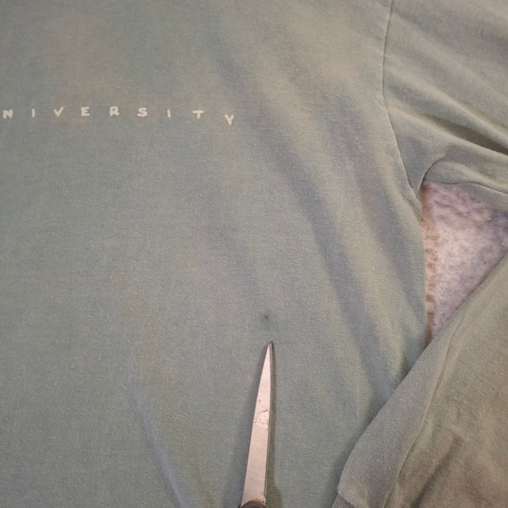 Vintage Brown University Long Sleeve T-Shirt Men's Large Green Anvil Made in USA - Picture 4 of 8